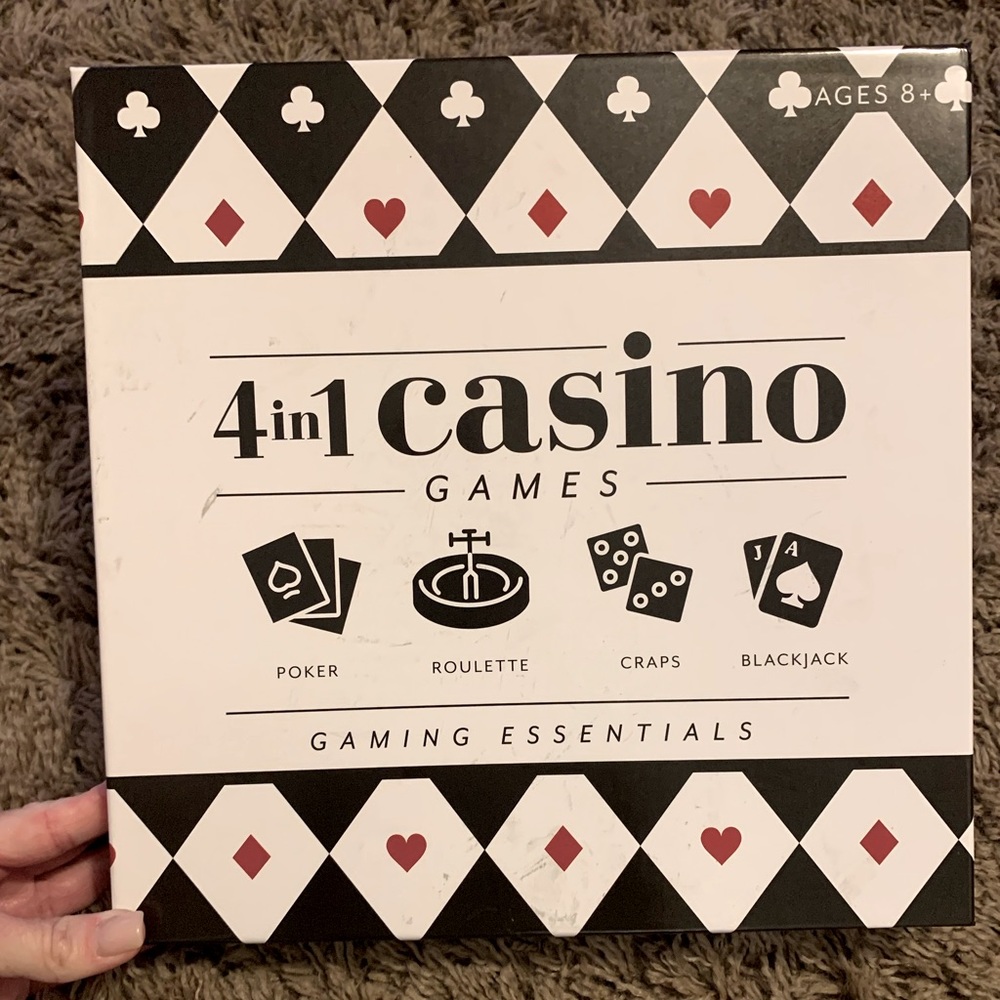 4 in 1 casino board game. Brand new never opened.